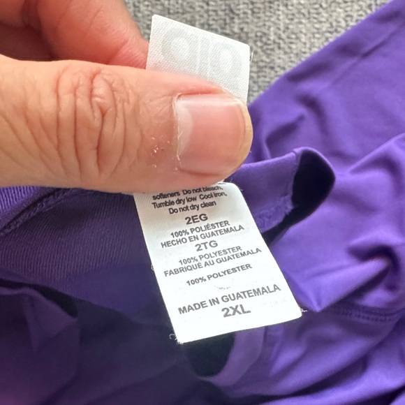 Alo Yoga Men's Size XXL Purple Idol Performance Polyester T Shirt - Picture 8 of 9